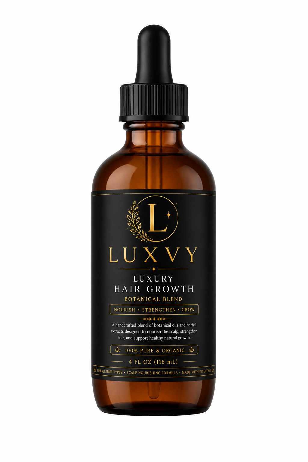 Luxvy Luxury Hair Growth Oil – Botanical Blend 4oz